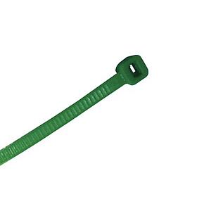 Corbata de nylon color verde 4.8 x 300mm (100pzs) (4200-04010)