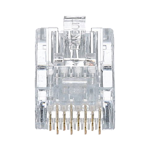 Plug RJ45 Cat5e, Para Cable UTP de Calibres 24-26 AWG, Chapado en Oro de 50 micras, Bolsa de 50 piezas