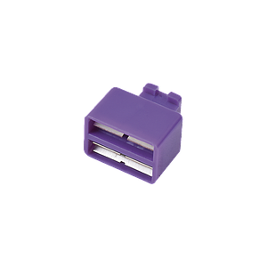 Clip de Puente, Para Uso con Regletas S66, de 1 par, Color Violeta