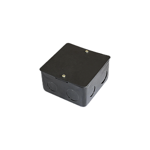 Caja de registro de acero galvanizado, 10x10 cm, Color Negro (11000-00000)