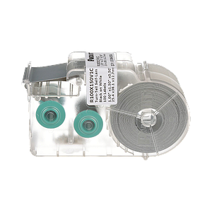 Casete de 100 Etiquetas Autolaminadas Turn-Tell, Con Rotación para Mejor Visibilidad, para Cableado de Redes o Cable Eléctrico, Color Blanco