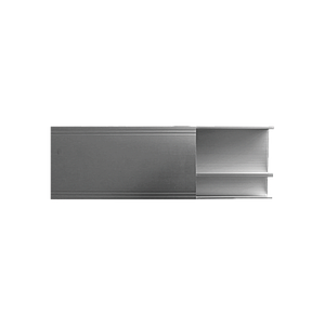 Canaleta de aluminio línea R40 color blanco, 117 x 27.3mm, tramo de 3 metros