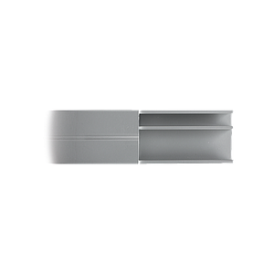 Canaleta de aluminio línea X color blanco, 53 x 14,66 mm, tramo de 2 metros
