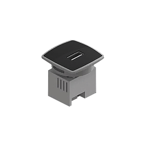 Caja Mini USB Charger, color negro 1 puerto USB