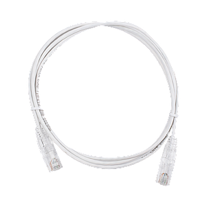 Cable de Parcheo Slim UTP Cat6 - 1.5 m Blanco Diámetro Reducido (28 AWG)