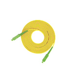 Jumper de Fibra Óptica Monomodo SC/APC SC/APC Simplex, color amarillo, 3 metros