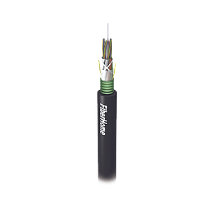 Cable de Fibra Óptica para Exterior G.652D, Armada, Monomodo de 12 Hilos, LooseTube, Color Negro, 1 Kilómetro