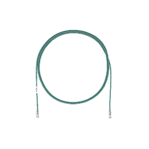 Cable de Parcheo TX6, UTP Cat6, Diámetro Reducido (28AWG), Color Verde, 10ft