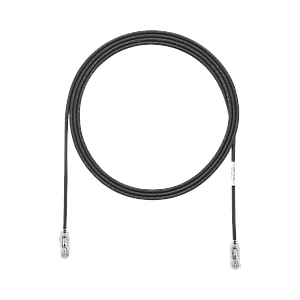 Cable de Parcheo TX6, UTP Cat6, Diámetro Reducido (28AWG), Color Negro, 5ft