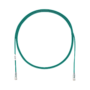 Cable de Parcheo TX6, UTP Cat6, Diámetro Reducido (28AWG), Color Verde, 5ft