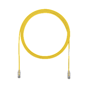 Cable de Parcheo TX6, UTP Cat6, Diámetro Reducido (28AWG), Color Amarillo, 5ft