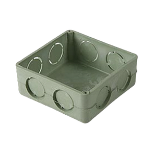 Caja cuadrada de 1/2  para instalaciones con tuberia PVC Conduit pesado