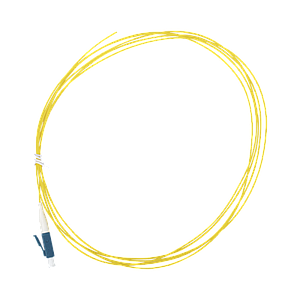 Pigtail de Fibra Óptica Simplex, Monomodo, con conector LC/UPC, 2 metros