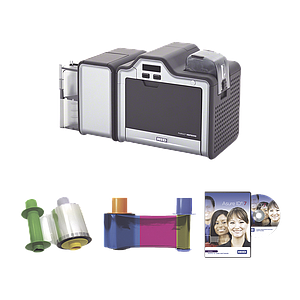 Kit Impresora Retransferencia HDP5000/ UN Lado/ Incluye Ribbon, Film y Software/ 3 Años Garantía