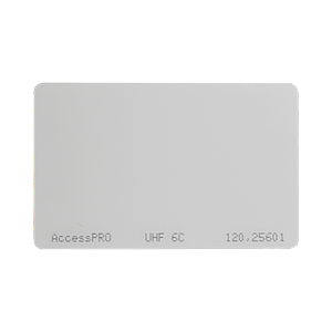 Tag UHF tipo Tarjeta para lectoras de largo alcance 900 MHZ / EPC GEN 2 / ISO 18000 6C / No imprimible / NO incluye porta tarjeta
