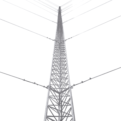 Kit de Torre Arriostrada de Piso de 18 m Altura con Tramo STZ30 Galvanizado Electrolítico (No incluye retenida).