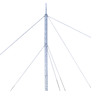 Kit de Torre Arriostrada de Techo de 9 m con Tramo STZ30 Galvanizado Electrolítico (No incluye retenida).