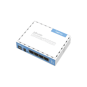 (hAP Lite classic) 4 Puertos Fast Ethernet y  Wi-Fi 2.4 GHz 802.11 b/g/n