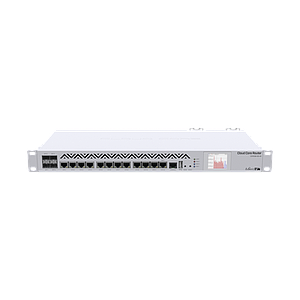 Cloud Core Router, CPU 36 Núcleos, Througput 16Gbps / 24Mpps, 12 Puertos Gigabit Ethernet, 4 Puertos SFP y 4 GB de memoria, Ideal para IPsec