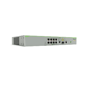 Switch PoE+ Administrable CentreCOM FS980M, Capa 3 de 8 Puertos 10/100 Mbps + 1 puerto RJ45 Gigabit/SFP Combo, 150 W