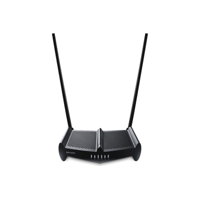 Router Inalámbrico de Alta Potencia, 2.4 GHz, 300 Mbps, 2 antenas externas omnidireccional 9 dBi, 4 Puertos LAN 10/100 Mbps, 1 Puerto WAN 10/100 Mbps, control de ancho de banda