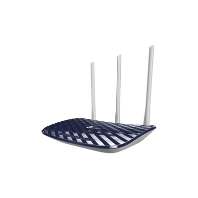 Router Inalámbrico doble banda AC, 2.4 GHz y 5 GHz Hasta 733 Mbps, 3 antenas externas omnidireccional, 4 Puertos LAN 10/100 Mbps, 1 Puerto WAN 10/100 Mbps