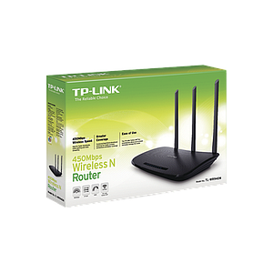Router Inalámbrico  2.4 GHz, 450 Mbps, 3 antenas externas omnidireccional 5 dBi, 4 Puertos LAN 10/100 Mbps, 1 Puerto WAN 10/100 Mbps