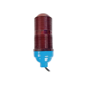 Lámpara de obstrucción con globo rojo de policarbonato (Sin Foco).