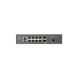 Switch cnMatrix EX2010-P capa 3 de 10 puertos(8 PoE Gigabit 802.3af/at, 2 SFP, 1 consola, 1 MNGMT, 1 USB)  administración desde la Nube (MX-EX2010PXA-U)